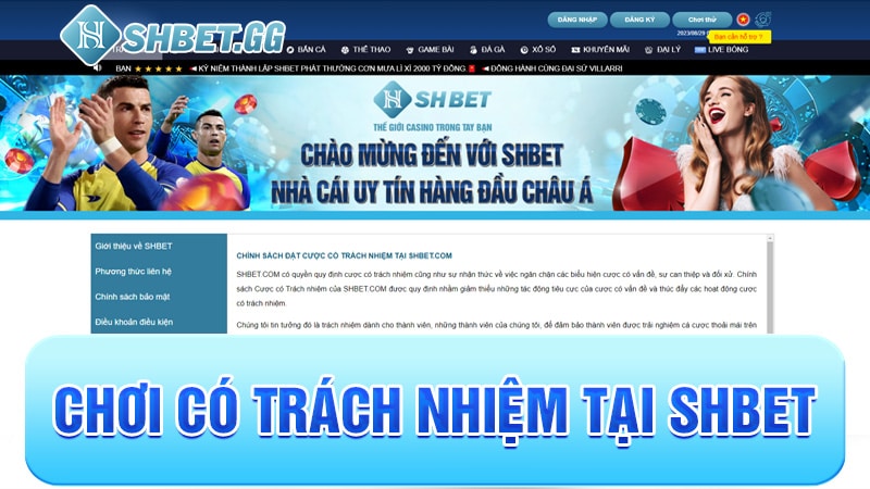 SHBET PRO – Trang Chủ, Sản Phẩm & Hướng Dẫn Truy Cập 15 Chơi có trách nhiệm tại Shbet